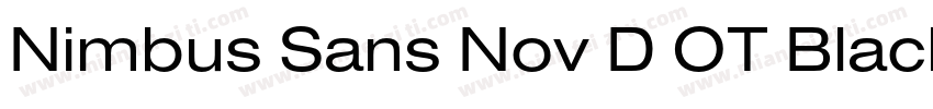 Nimbus Sans Nov D OT Black Regular字体转换